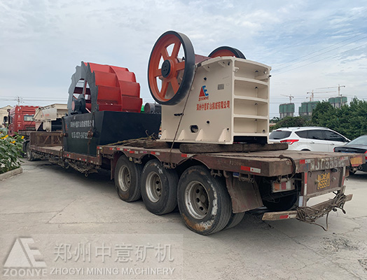 河南開(kāi)封砂石生產(chǎn)線裝車(chē)發(fā)貨