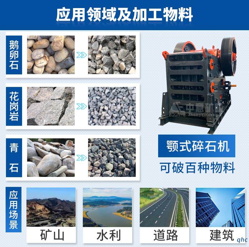 中意破碎機(jī)生產(chǎn)成品料粒型優(yōu)、針片狀含量少