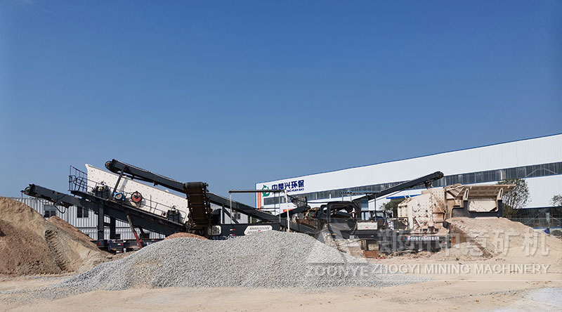 湖南中楚興環(huán)保建筑垃圾處理項目投產現場